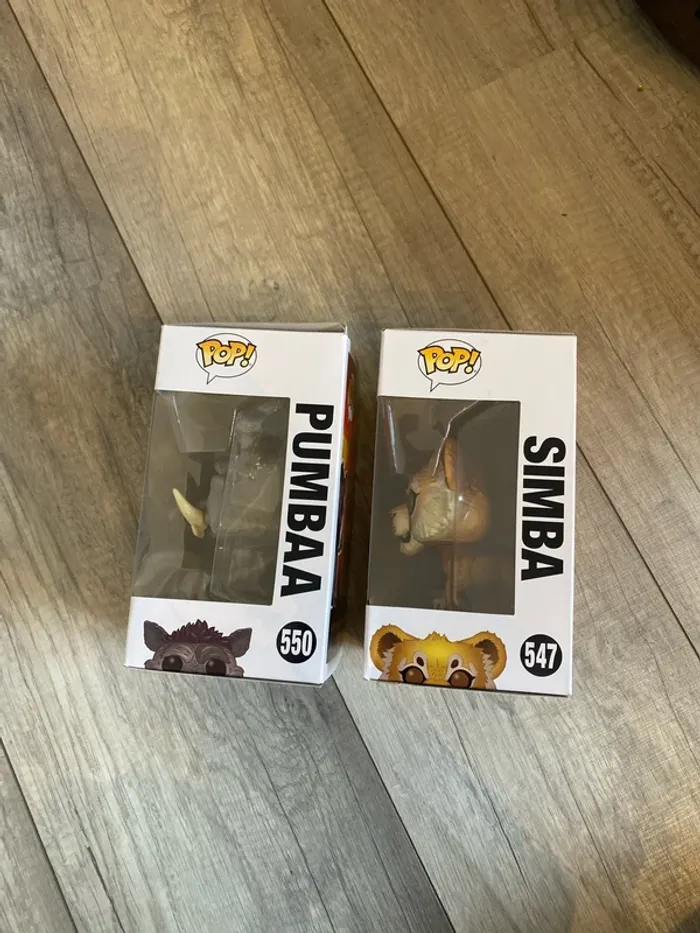 lot de 2 POP le roi lion simba et pumba (550,547) - photo numéro 2