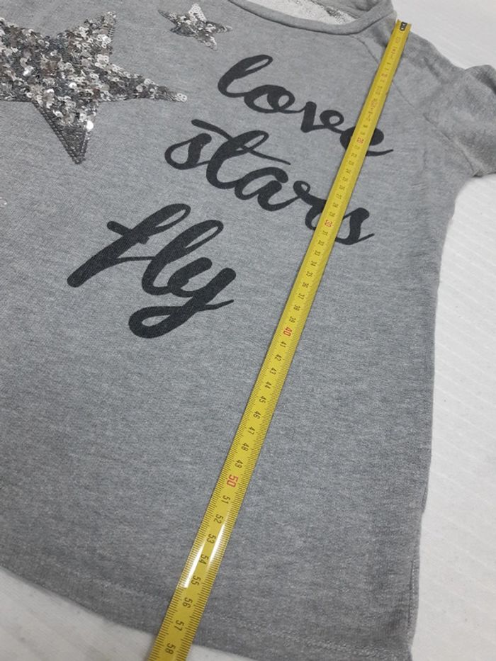 Pull gris étoiles - photo numéro 7