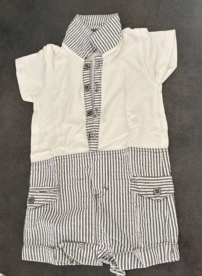 Combi short bébé garçon nouveau né 1 mois
