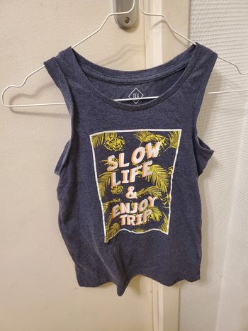 Débardeur garçon gris foncé Tex 7-8 ans