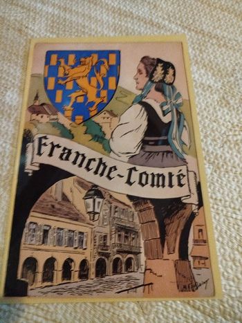 plaque publicitaire motif franche comté neuf