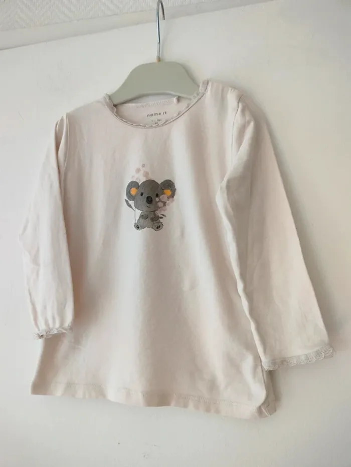 (e) t-shirt panda Name It 86cm - photo numéro 2