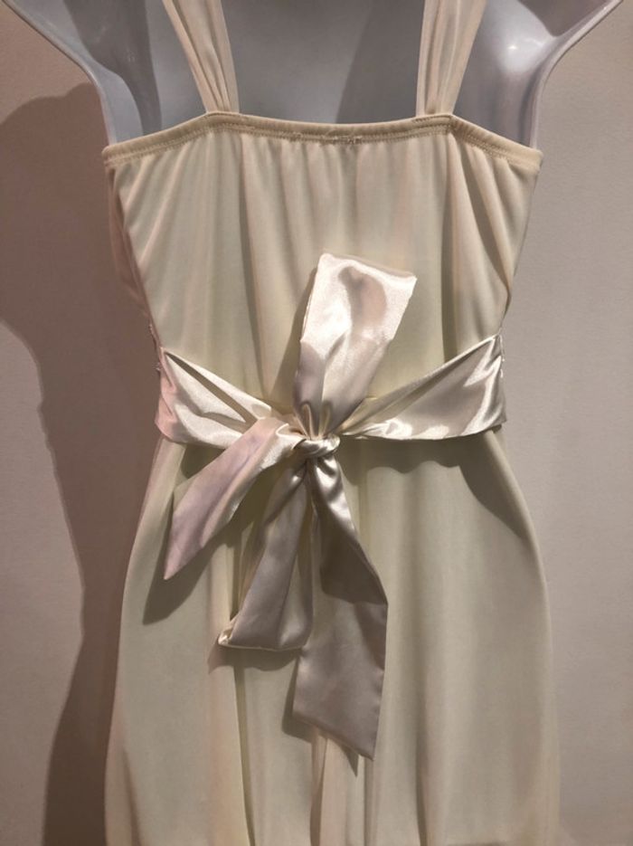 Robe cocktail crème - photo numéro 4