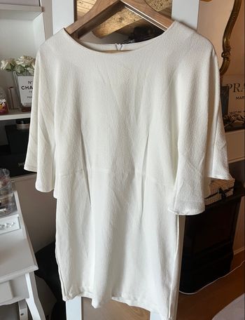 Robe courte blanche Miss Miss T.S TBE 🕊