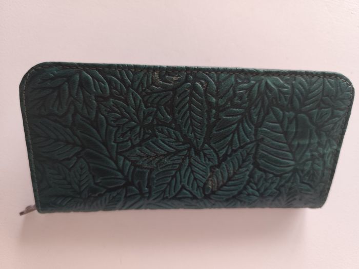 Porte monnaie carte chéquier cuir