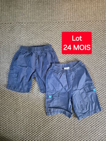 Lot de 2 shorts très fins garçon  - 23 mois