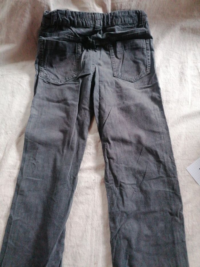 Pantalon velours côtelé anthracite 12 ans - photo numéro 7