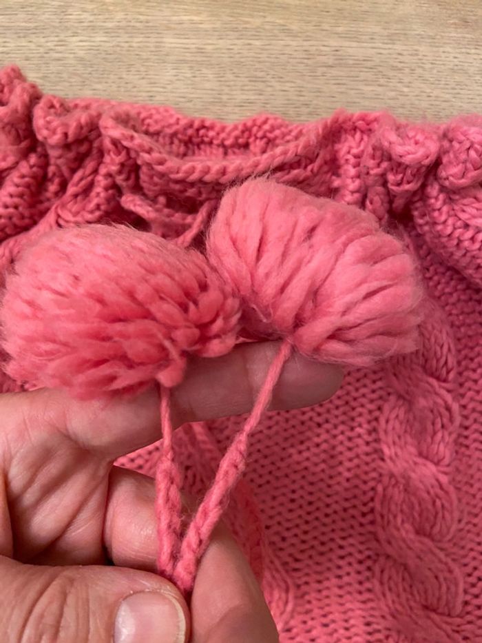 Ensemble 4/8 ans snood/cape et moufles à pompons fuschia Okaïdi - photo numéro 20