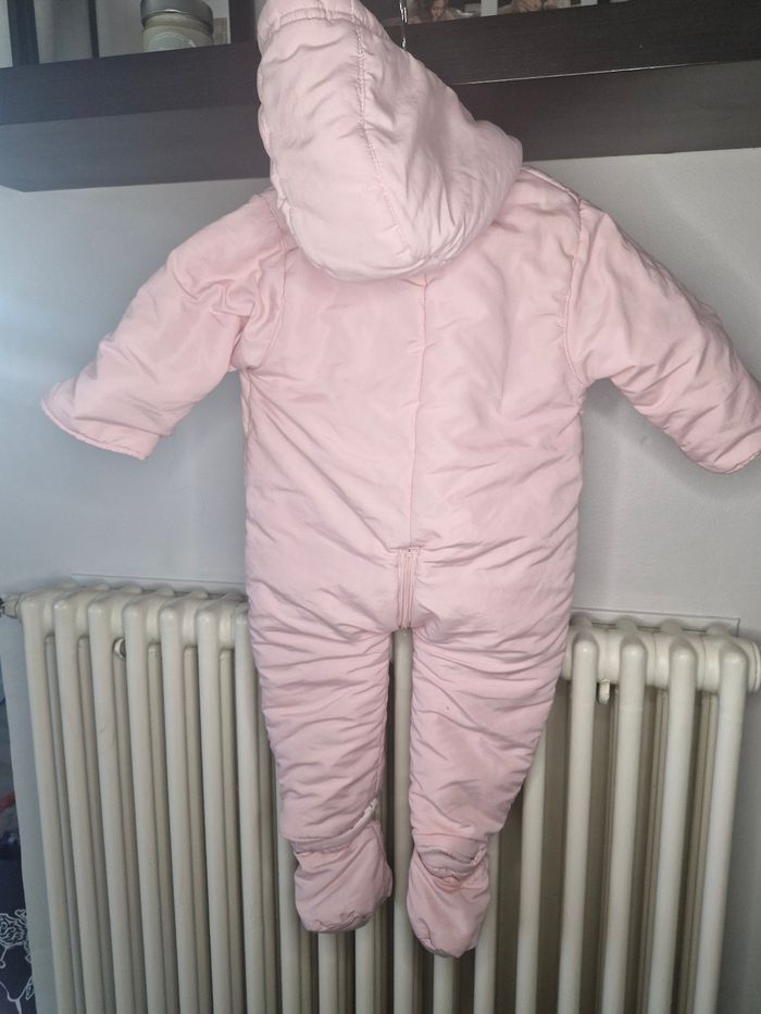 Combinaison molletonnée rose fille 18 mois - photo numéro 2