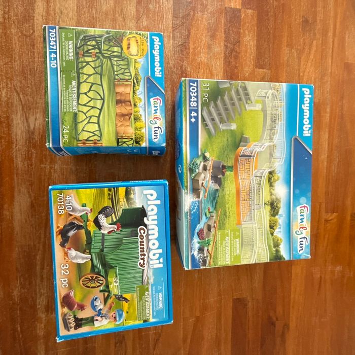 Playmobil, lot de trois boîtes family fun