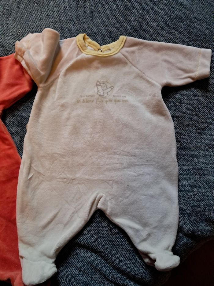 Lot 2 pyjamas naissance Absoba et Petit bateau - photo numéro 3