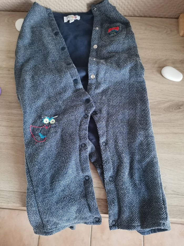 Ensemble 12 mois la compagnie des petits bleu / jean - photo numéro 10