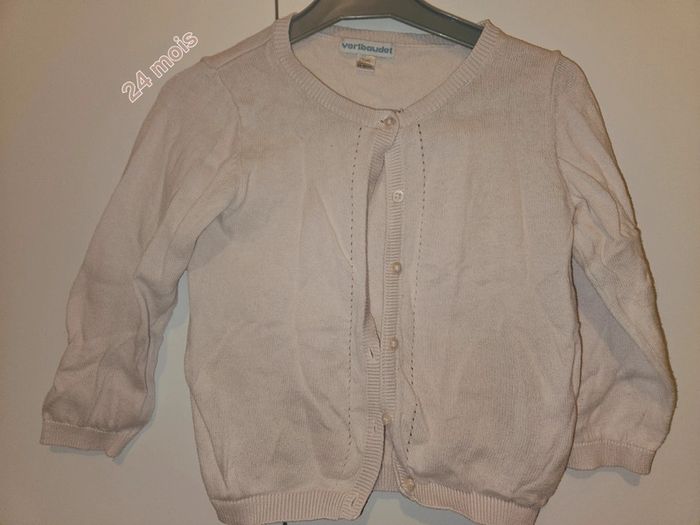 Gilet fin rose - Verbaudet - 24 mois (86 cm)