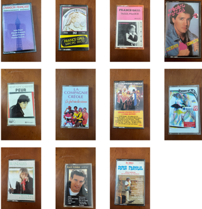 Divers cassettes, K7, vente à l'unité ou par lot