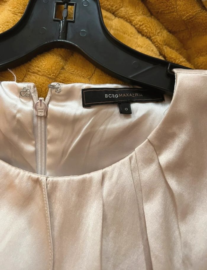 Robe chic noire et crème haut en soie taille 34 - BCBGmaxazria - photo numéro 4