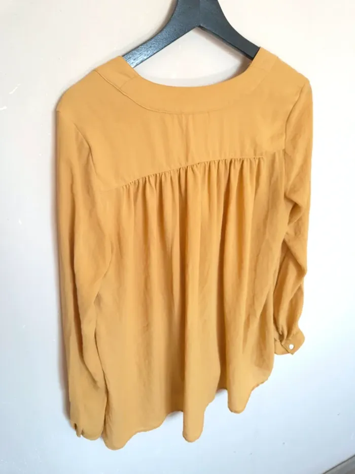Blouse jaune H&M taille 36 - photo numéro 9
