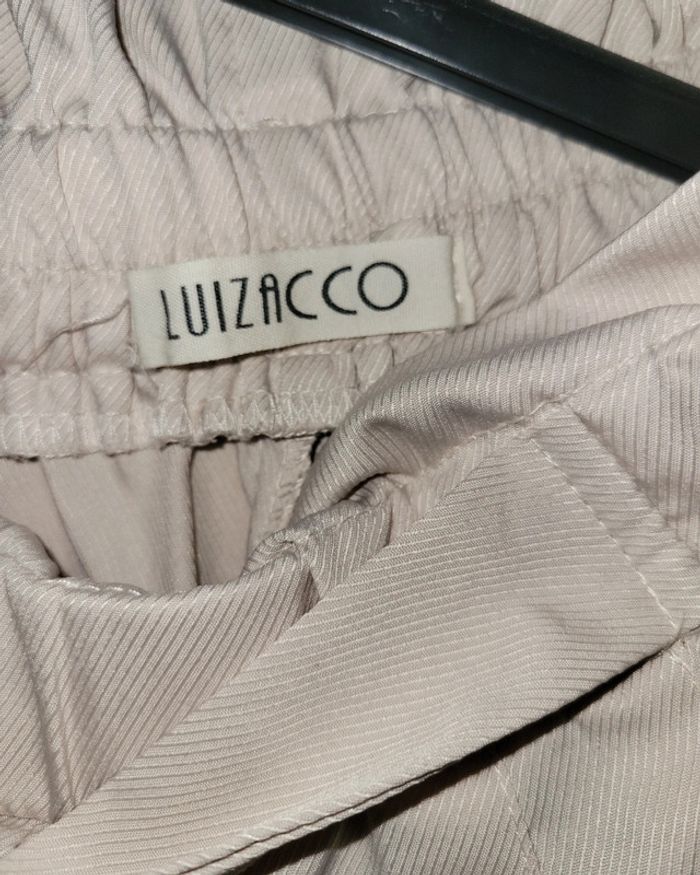 Pantalon beige crème fluide paperbag - photo numéro 6