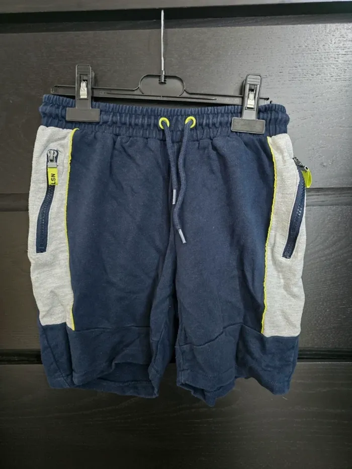 short bleu marine et gris LSN