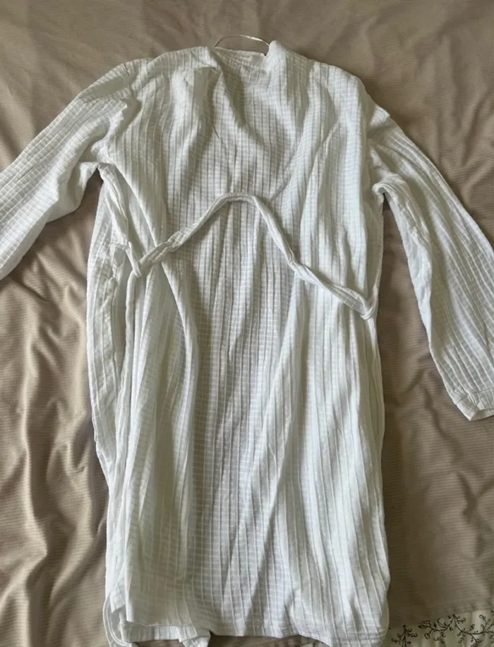 Peignoir blanc primark taille - photo numéro 2