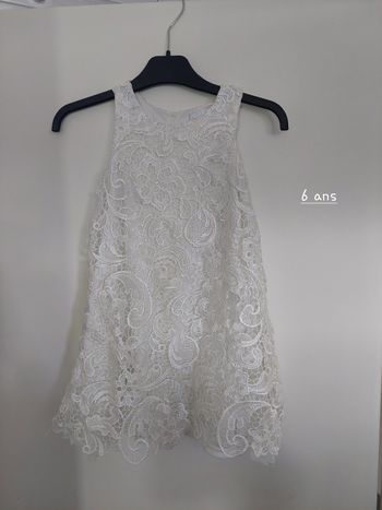 Robe blanche 6 ans