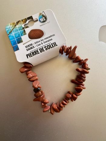 Bracelet pierres du soleil aventurine