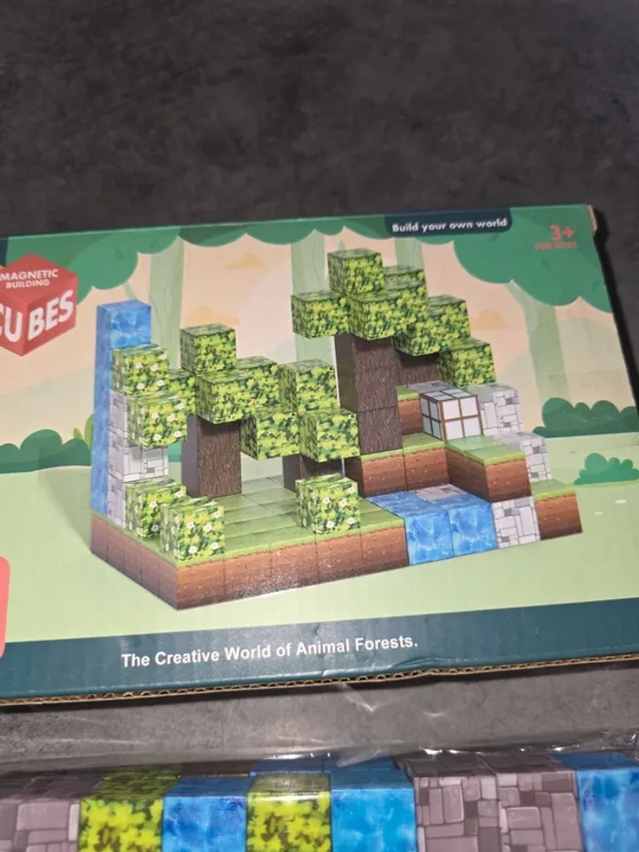[NEUF] Forêt en cubes magnétiques minecraft - photo numéro 2