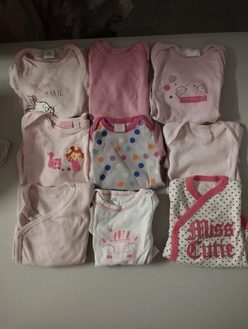 Lot de 9 body manches longues