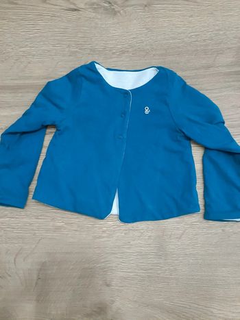 Gilet réversible bleu - 18 mois - obaïbi
