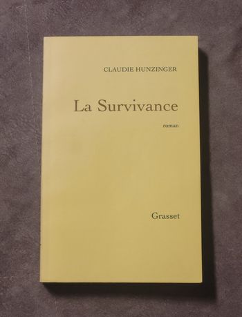 La survivance - Roman Claudie Hunzinger