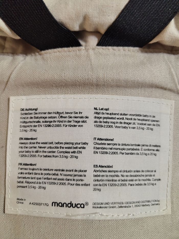 Porte bébé manduca - photo numéro 3