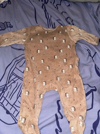 Pyjama marron taille 3 mois