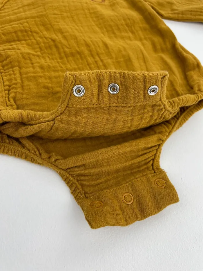 Barboteuse en gaze de coton – Vertbaudet – 1 mois (54 cm) - photo numéro 3