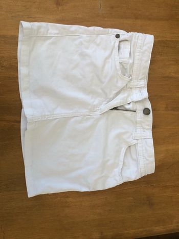 Jupe  droite blanche