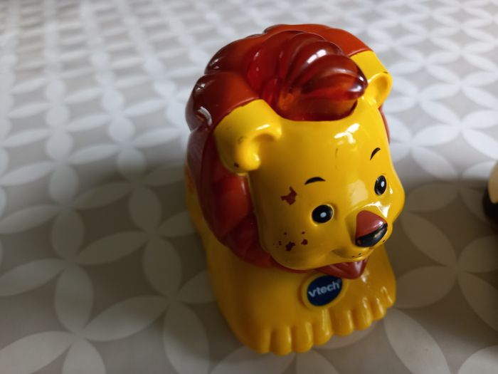 Lot 2 Tut Tut Animo VTech – Lion & Zèbre – Parlent/chantent - photo numéro 2