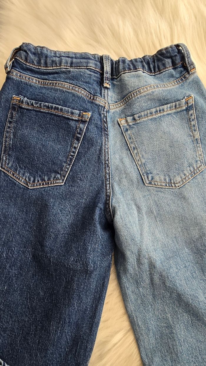 Neuf(non porté) 🏷🤩😍🩷 jeans WIDE LEG  bicolore 10 ANS fille 🩷 😍🤩👌👌 - photo numéro 3