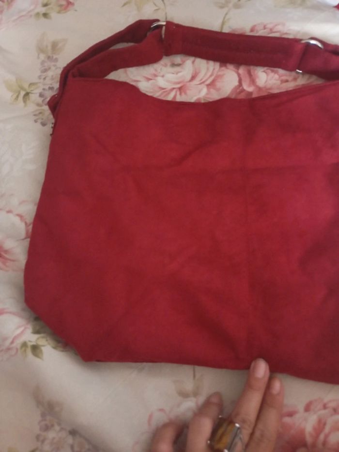 Sac neuf effet daim rouge - photo numéro 2