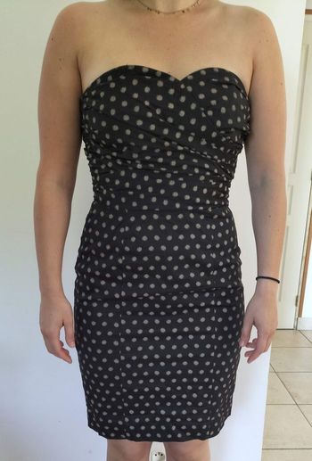 Robe bustier à pois - 38