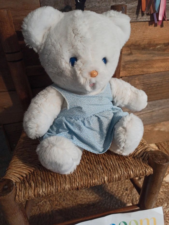 Peluche ours en robe Boulgom vintage tbe - photo numéro 3