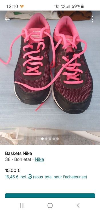 baskets Nike femme T 38