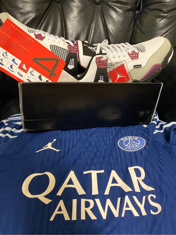 Paris Saint-Germain x Air Jordan 4 Retro Bordeaux - taille 45 - photo numéro 8