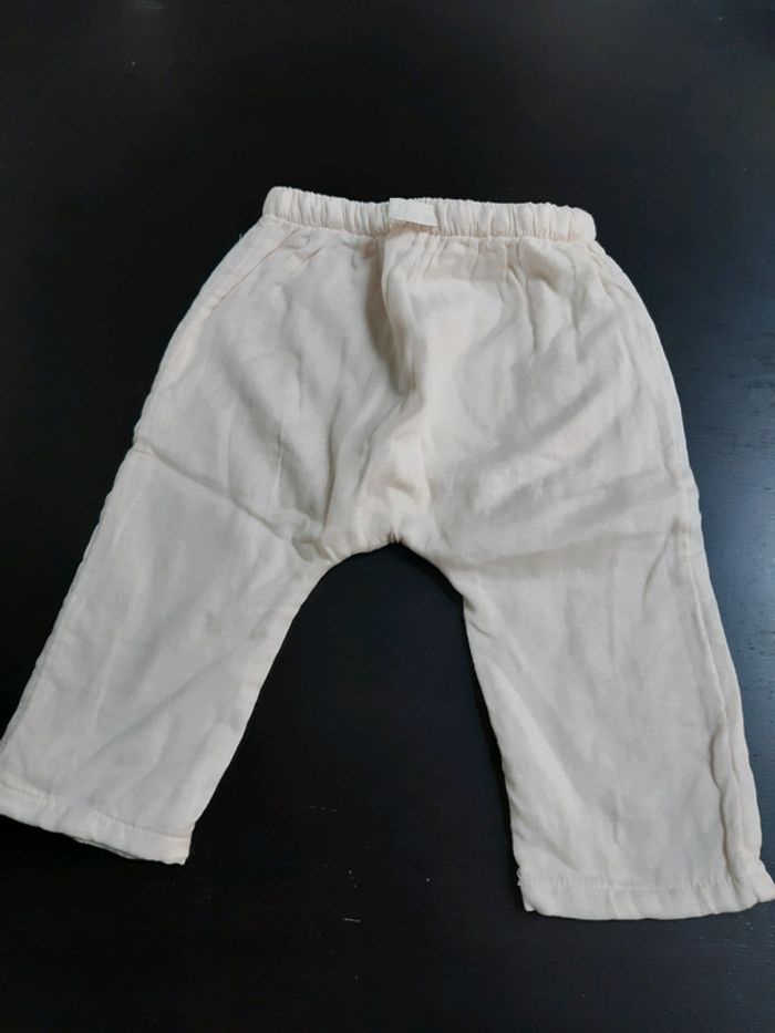 Sarouel blanc crème doublure neuf kiabi 12 mois