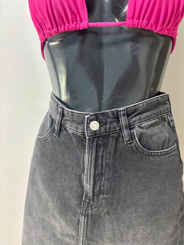 Jupe noire effet jean - Taille 36 - Look casual - photo numéro 2