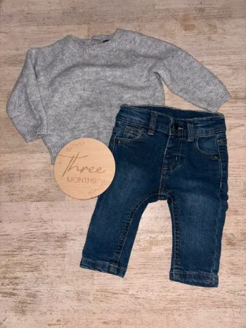 Ensemble pull et jean 3mois