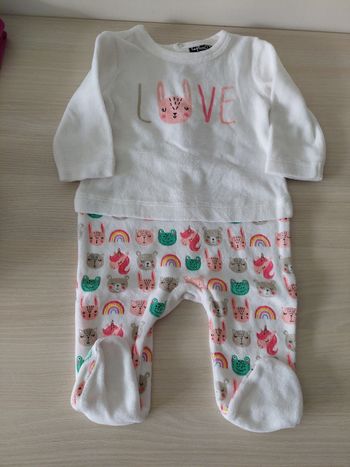 Grenouillère love fille 6mois