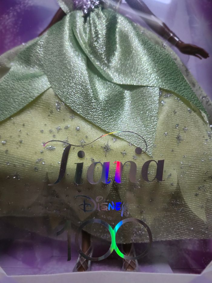 Princess Tiana neuve robe verte a paillettes Disney collector mattel - photo numéro 4