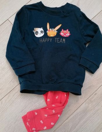 Ensemble inextenso 80 cm sweat legging