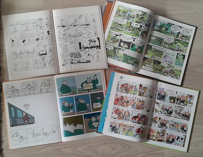 4 BD Geluck ma langue au chat, les informaticiens la jungle en folie gai-luron - photo numéro 2