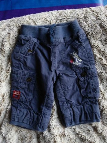 Pantalon bleu taille elastiquée