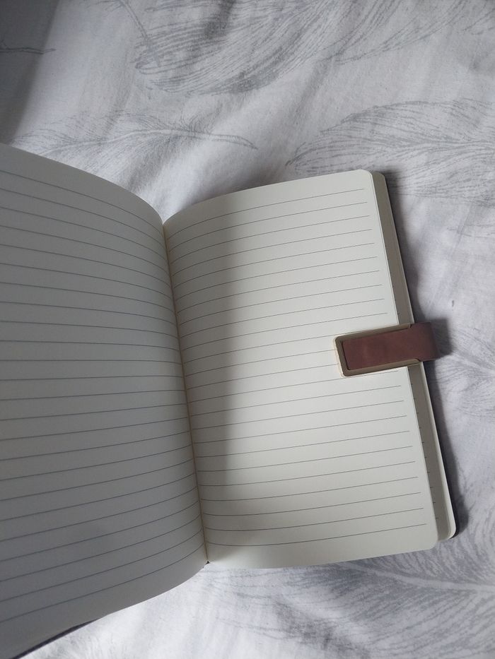 Carnet A5 simili cuir – 128 pages lignées - photo numéro 2