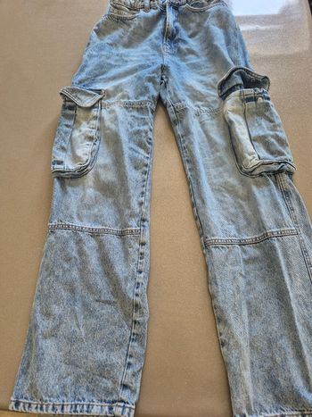 Jean Cargo Kiabi - Bleu Clair - Taille 36 (S)